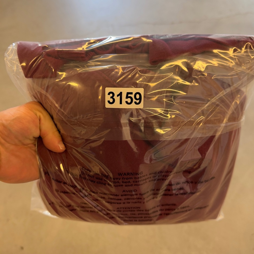 Starter Pro 80 Heavyweight Sweatshirt Mens Medium Maroon Red Crewneck Pullover - Picture 6 of 6